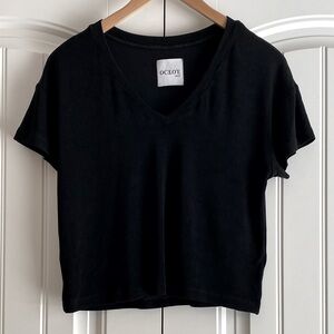 Ocelote Uno Brand Women's Basic Black T‎ Shirt Top Size M